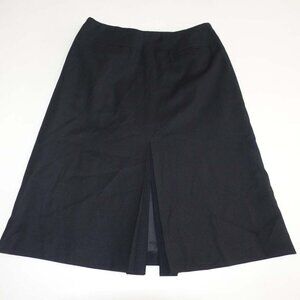 Talbots Women's A-Line Skirt Size 8 Black 100% Wool Knee Length USA Made Lined